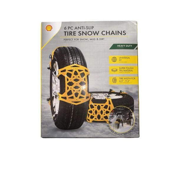 Other - 6PCS Snow Chains Car Anti Slip Tire Chain Adjustable Anti-Skid for Car/SUV/Truck